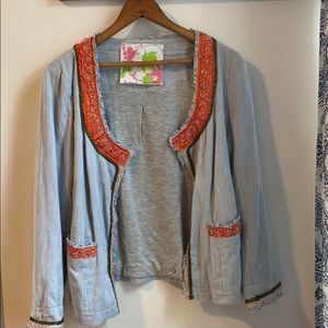 Free people pin stripe blazer